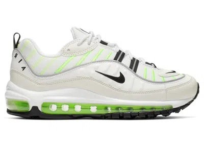 Pre-owned Nike Air Max 98 (women's) Sneakers In Summit White/phantom/electric Green In Multi