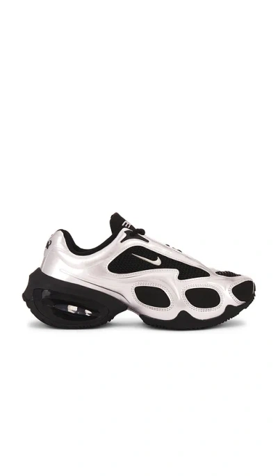 Nike Air Max Muse Sneakers In Silver Leather And Fabric In Multi