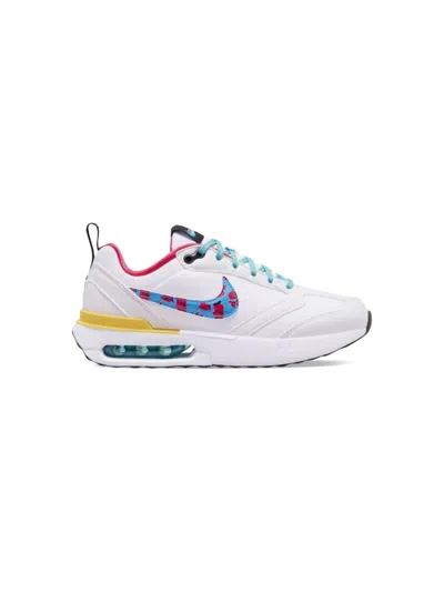 Nike Kids' Air Max Dawn "floral Swoosh" Sneakers In White