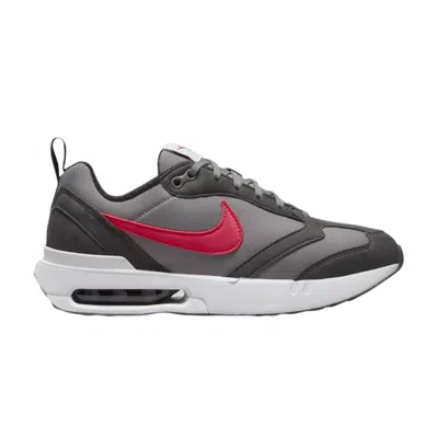 Pre-owned Nike Air Max Dawn Gs 'flat Pewter Siren Red' | Grey | Kid's Size 6.5 In Gray