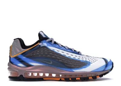 Pre-owned Nike Air Max Deluxe (women's) Sneakers In Photo Blue/wolf Grey/orange Peel