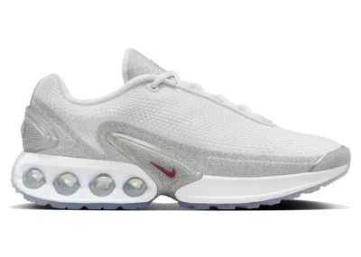 Pre-owned Nike Air Max Dn Silver Glitter (women's) Sneakers In White/team Red In Multi