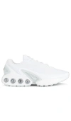 Nike Air Max Dn Sneaker In White & Metallic Silver
