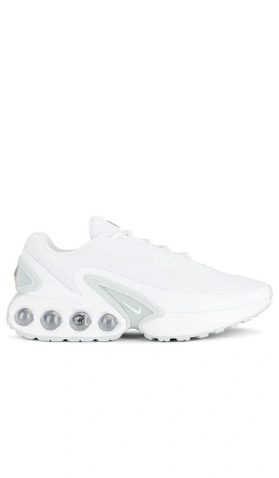 Nike Air Max Dn Sneaker In White & Metallic Silver