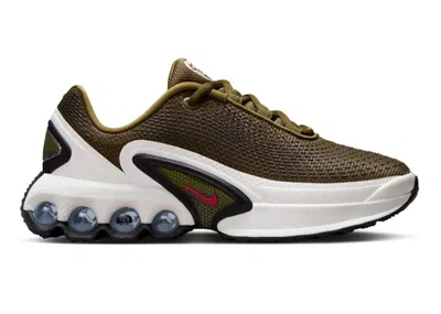 Pre-owned Nike Air Max Dn Sneakers In Olive Flak/gym Red/black In Multi