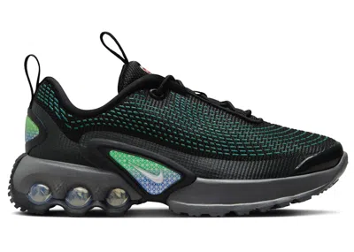 Pre-owned Nike Air Max Dn White Sneakers In Black/hyper Cobalt Blue/rage Green In Multi
