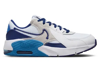 Pre-owned Nike Air Max Excee Deep Royal Blue Sneakers In White/photo Blue/photon Dust In Multi