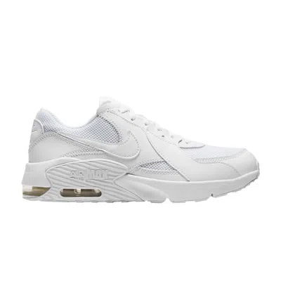 Pre-owned Nike Air Max Excee Gs 'triple White' | Kid's Size 5
