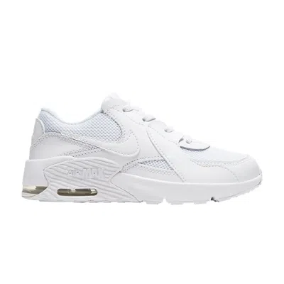 Pre-owned Nike Air Max Excee Ps 'triple White' | Kid's Size 11.5