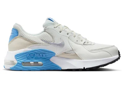 Pre-owned Nike Air Max Excee (women's) Sneakers In Summit White/light Orewood Brown/university Blue