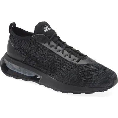 Nike Air Max Flyknit Racer Sneaker In Black/anthracite/black