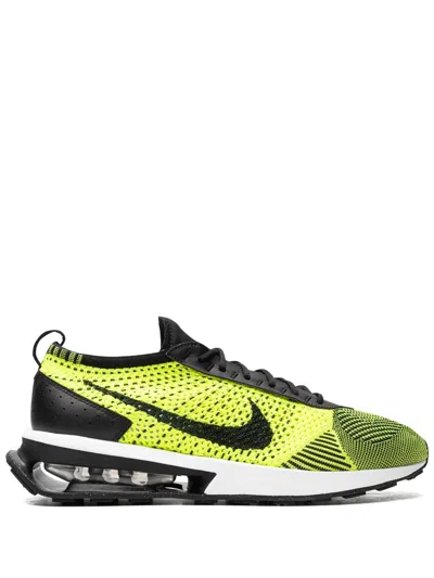 Nike Air Max Flyknit Racer "volt/black" Sneakers In Green