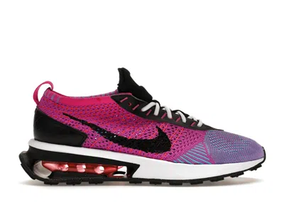 Pre-owned Nike Air Max Flyknit Racer (women's) Sneakers In Fuchsia Dream/black/baltic Blue