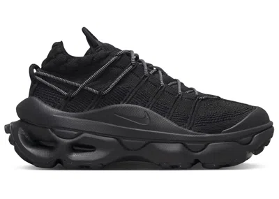 Pre-owned Nike Air Max Flyknit Venture (women's) Sneakers In Black/metallic Silver