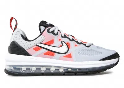 Pre-owned Nike Air Max Genome Crimson Sneakers In Pure Platinum/white/bright Crimson