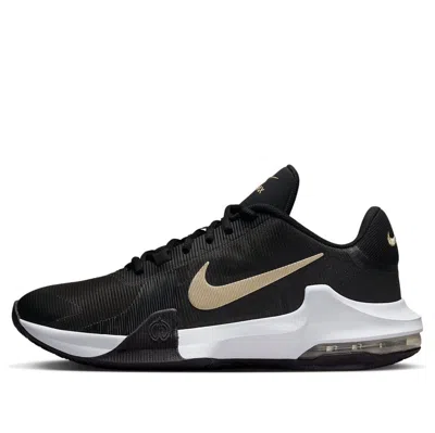 Nike Air Max Impact 4 'black Metallic Gold Star'