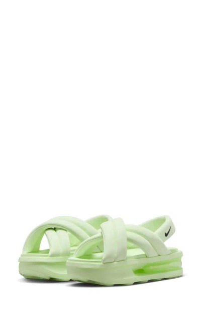 Nike Air Max Isla Platform Sandal In Barely Volt/ Black/ Volt