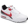 Nike Air Max Ltd 3 Sneaker In 100 White/university Red-black