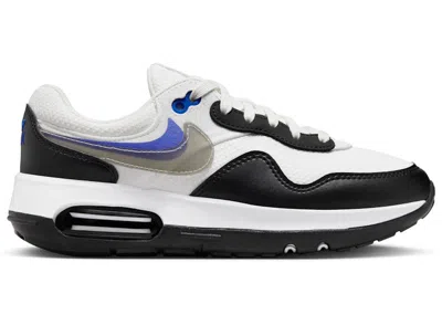 Pre-owned Nike Air Max Motif Next Nature Black Tpu Swoosh Sneakers In Summit White/hyper Royal
