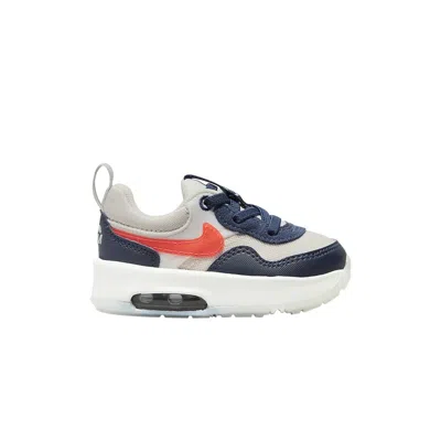 Pre-owned Nike Air Max Motif Td 'light Bone Midnight Navy' | White | Infant Size 4