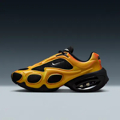 Nike Air Max Muse Mesh-trimmed Metallic Sneakers In Gold