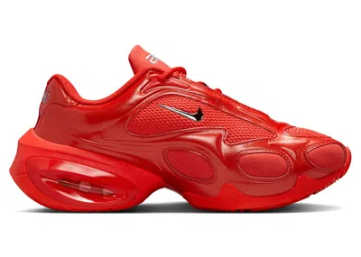 Pre-owned Nike Air Max Muse (women's) Sneakers In Habanero Red/metallic Silver