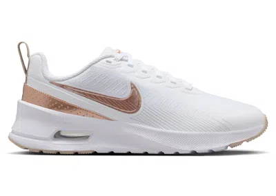 Pre-owned Nike Air Max Nuaxis Metallic Red Bronze (women's) Sneakers In White/sand/black