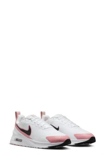 Nike Air Max Nuaxis Sneaker In White/black/red Stardust