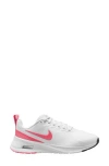 Nike Air Max Nuaxis Sneaker In White/pink/black