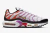 Nike Air Max Plus Dz3671-100 Women White Red Magenta Casual Sneaker Shoes Nr6525 In Multi