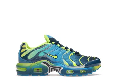 Pre-owned Nike Air Max Plus Fade Sneakers In Blue Hero/blue Force/volt