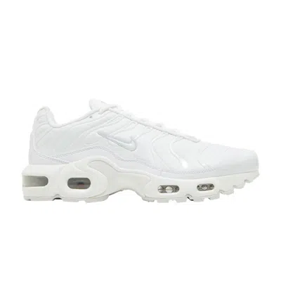 Pre-owned Nike Air Max Plus Gs 'white Metallic Silver' | Kid's Size 4