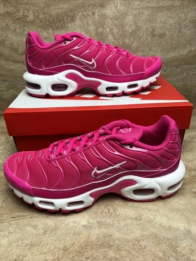 Pre-owned Nike Air Max Plus Hot Pink White Running Shoes Women's Sneakers
