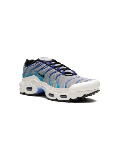 Nike Kids' Air Max Plus Sneakers In Light Smoke Grey/blue Lightning/racer Blue/black