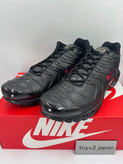 Pre-owned Nike Air Max Plus Premium "black/university Red" Fz3038-001 Men's [us 7-15]