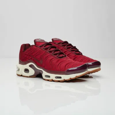 Pre-owned Nike Air Max Plus Premium Night Maroon 848891-600 Women Size Us 5.5 ?✅ In Red