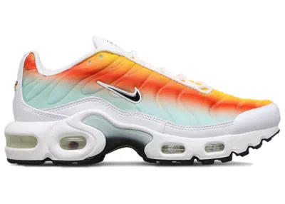 Pre-owned Nike Air Max Plus Tropical Sunset Sneakers In White/cosmic Clay/lightning