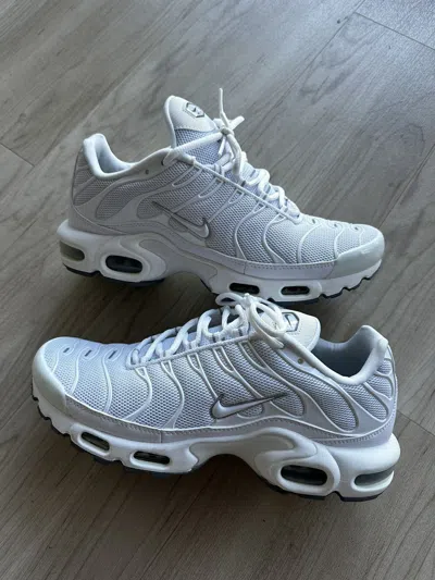 Pre-owned Nike Air Max Plus White Size 9 Shoes