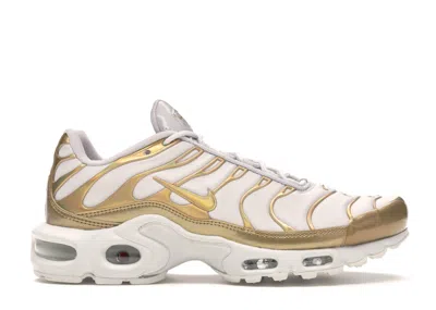 Pre-owned Nike Air Max Plus (women's) Sneakers In Vast Grey/metallic Gold/white