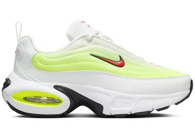 Pre-owned Nike Air Max Portal Summit Bright Crimson (women's) Sneakers In Summit White/volt