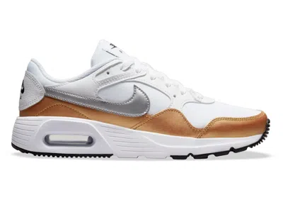 Pre-owned Nike Air Max Sc Metallic Silver (women's) Sneakers In White/metallic Gold/black