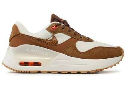 Pre-owned Nike Air Max System Se (women's) Sneakers In Pale Ivory/picante Red