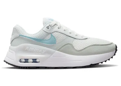Pre-owned Nike Air Max Systm Ocean Bliss (women's) Sneakers In Summit White/light Silver