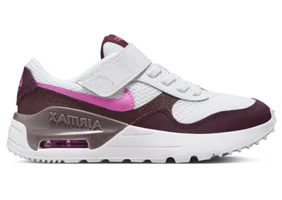 Pre-owned Nike Air Max Systm Playful Pink Sneakers In White/burgundy Crush/violet Ore
