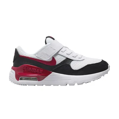 Pre-owned Nike Air Max Systm Ps 'white Black Gym Red' | Kid's Size 11.5