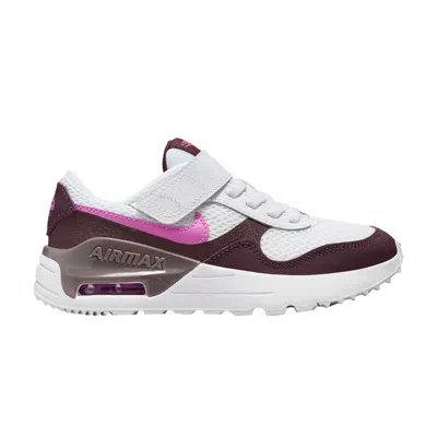 Pre-owned Nike Air Max Systm Ps 'white Burgundy Crush Pink' | Kid's Size 2