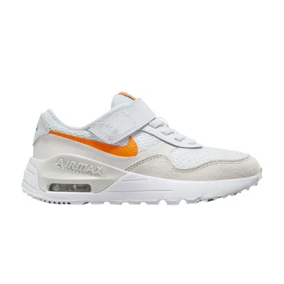 Pre-owned Nike Air Max Systm Ps 'white Total Orange' | Kid's Size 12.5