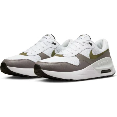 Nike Air Max Systm Sneaker In White/medium Olive/black