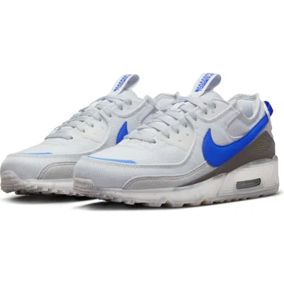Nike Air Max Terrascape 90 Sneaker In Pure Platinum/hyper Royal