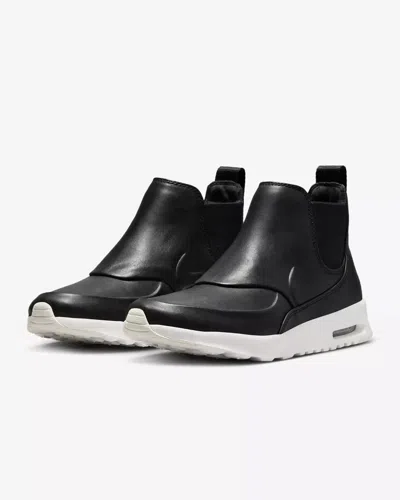 Nike Air Max Thea Mid 859550-001 Sneakers Women's 9 Black Leather Shoes Rhs2700